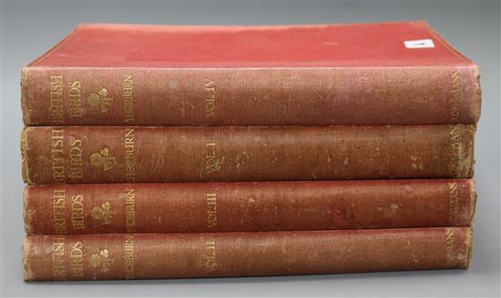 Thorburn, Archibald - British Birds, Longmans, Green & Co. 1916, 4 vols, 4to